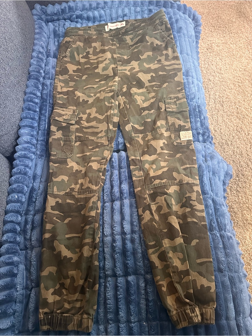 Levi's Boys Camo Cargo Joggers in Olive/Brown